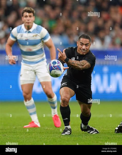 New Zealand's Aaron Smith during the Rugby World Cup 2023 semi final match at the Stade de ...