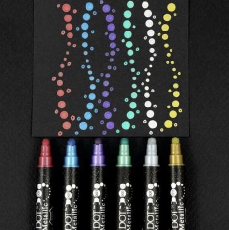 Zig Clean Colour Dot Pens - Metallics - Set of 6 - Mama Makes