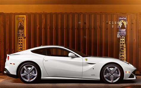 Ferrari F12 White Wallpaper