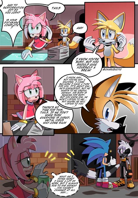 Sonic And Amy, Sonic Boom, Amy Rose, Sonamy Comic, Thanks My Friend ...