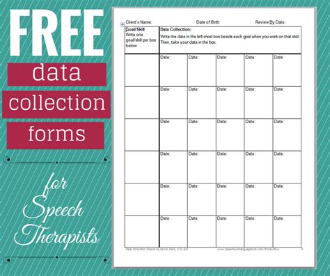 Data Collection Ideas for Speech Therapists - | Speech and language, Speech therapy materials ...