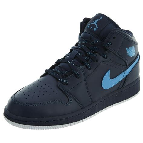 Jordan - Nike Jordan Kids Air Jordan 1 Mid BG Basketball Shoe - Walmart ...