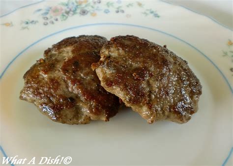 What A Dish!: Homemade Turkey Sausage Patties