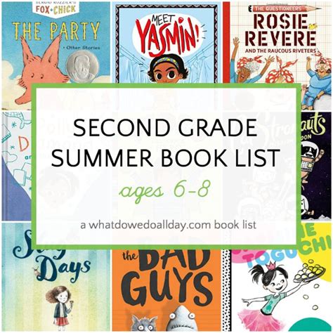 2nd Grade Summer Reading List for 6-8 Year Olds