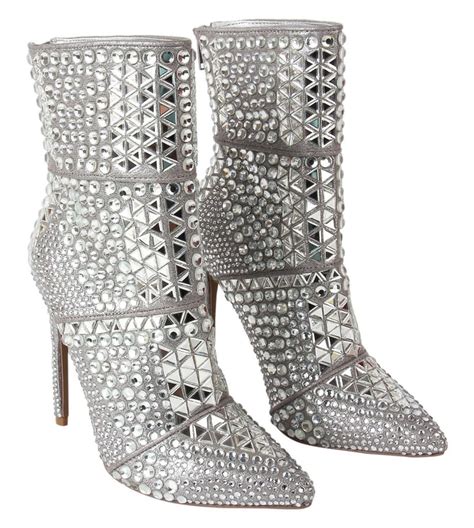 Buy Steve Madden Rhinestone Whole Studded Stiletto Boots for Women Online @ Tata CLiQ Luxury