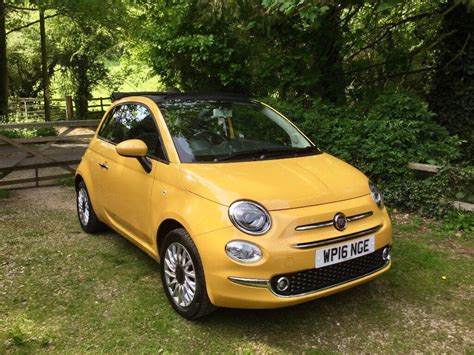 Yellow Fiat 500 convertible | in Chipping Norton, Oxfordshire | Gumtree