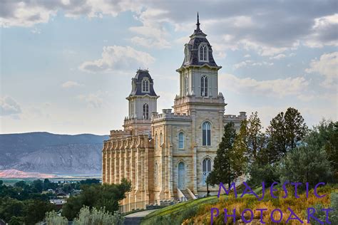 Manti Utah LDS Temple Photograph in the Distance-instant Digital ...