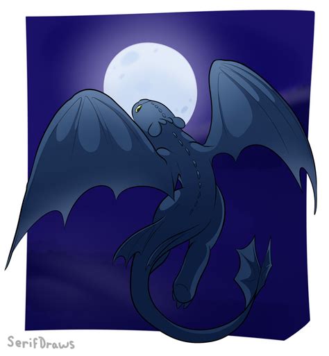 HTTYD Night Fury by SerifDraws on DeviantArt