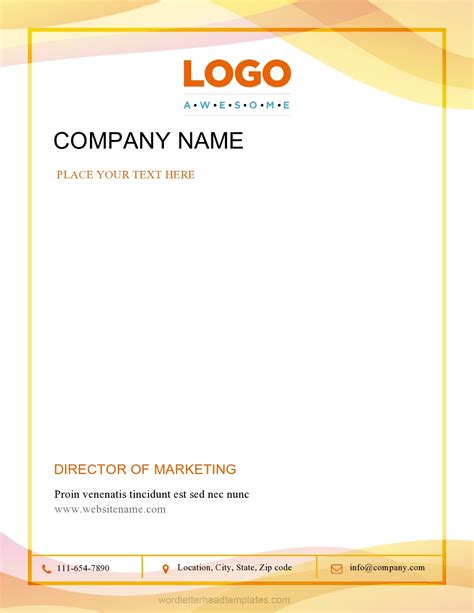 30 Professional Letterhead Formats & Examples - TemplateArchive