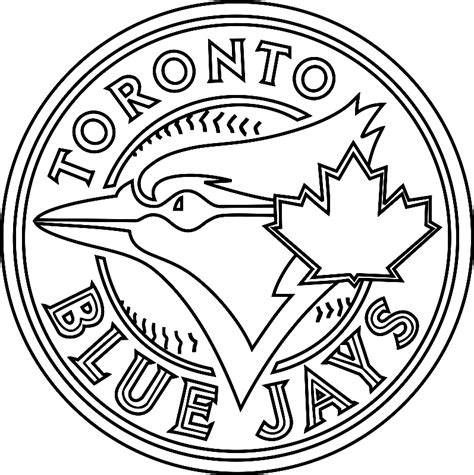 Toronto Blue Jays Logo Coloring Page - Free Printable Coloring Pages