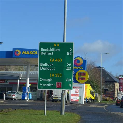 Maxol Scaffog Petrol Station, Sligo Road, Enniskillen, County Fermanagh - See Around Britain