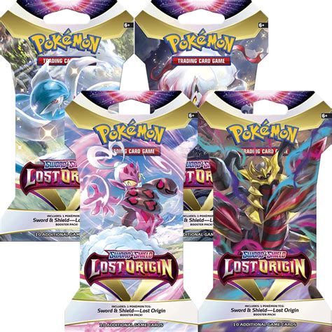 Lost Origin Sleeved Booster Pack Art Bundle [Set of 4] - SWSH11: Lost Origin - Pokemon