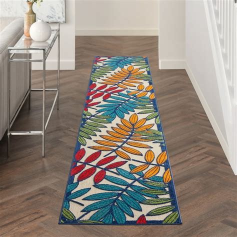 Nourison Aloha Floral Contemporary Multicolor Indoor/outdoor Area Rug - Walmart.com - Walmart.com