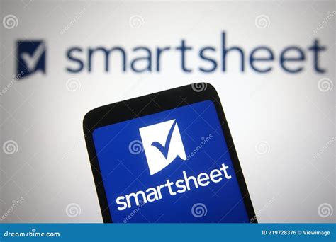 Smartsheet logo editorial photo. Image of screen, conceptual - 219728376