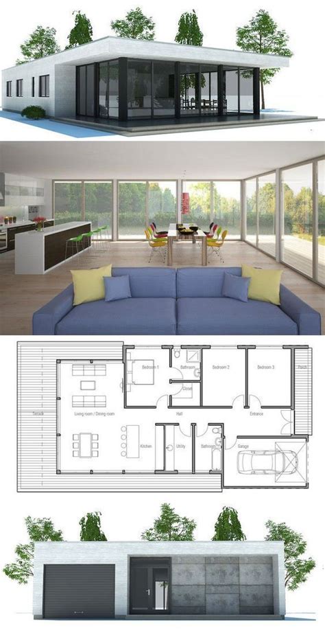 Minimalist Architecture. Floor plans from ConceptHome.com: | Contemporary house plans ...