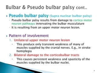 Dysphagia in pseudobulbar palsy