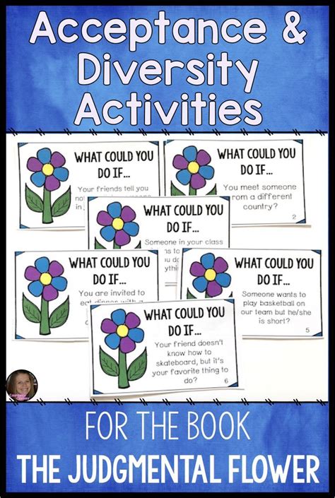 Acceptance And Diversity Activities - The Judgmental Flower | Diversity activities, Kindness ...