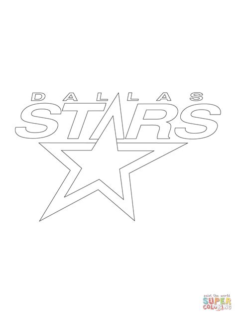 Dallas Stars Logo coloring page | Free Printable Coloring Pages