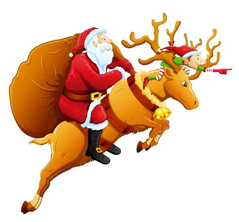 Free Santa Reindeer Cliparts, Download Free Santa Reindeer Cliparts png images, Free ClipArts on ...