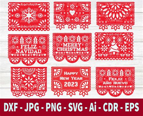 Christmas Svg Bundle SVG CRICUT Cut Files TEMPLATES Papel - Etsy