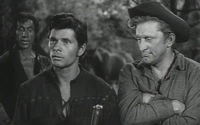 Dewey Martin and Kirk Douglas in The Big Sky (1952)