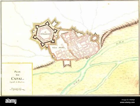 Casale Monferrato map (018 001 Stock Photo - Alamy