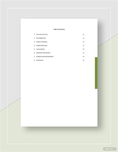 Project Analysis Template in Word, Google Docs - Download | Template.net