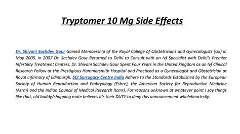 Tryptomer 10 Mg Side Effects by Nisha Mehta - Issuu