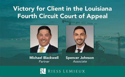 Riess LeMieux Secured Victory for Client in the Louisiana Fourth ...