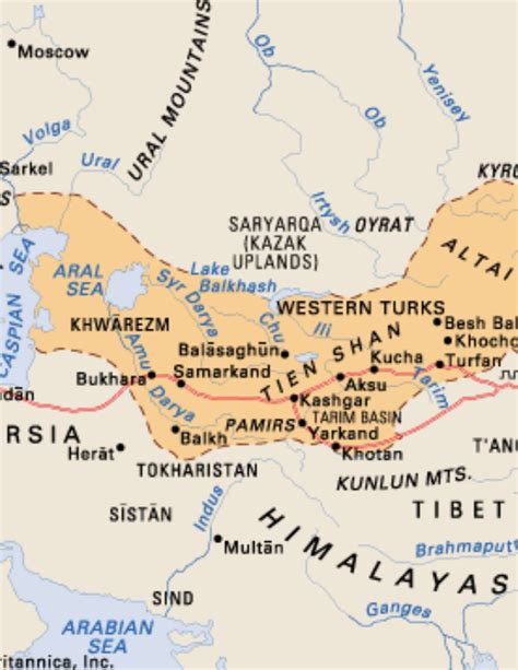 PATH: Kazakh Steppe | History lessons, Lesson, Map