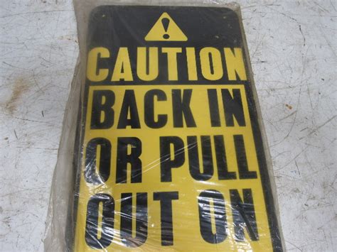 Loading Dock Signs Safety " Pull In Or Out On Green Only" Set of 2 ...