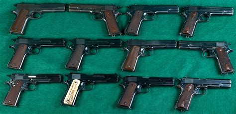 Part of a small collection of Colt 1911 Variations