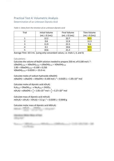 Volumetric Analysis | Chemistry - Year 12 SACE | Thinkswap