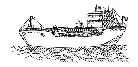 Cargo Ship Outline