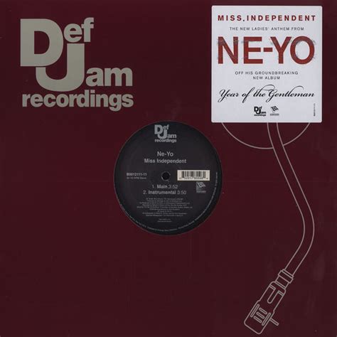 Ne-Yo – Miss Independent (2008, Vinyl) - Discogs