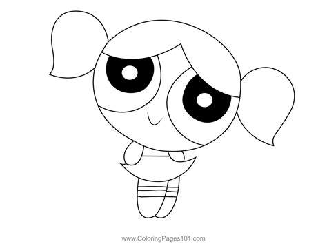 Bubbles Powerpuff Girls Coloring Page for Kids - Free The Powerpuff ...