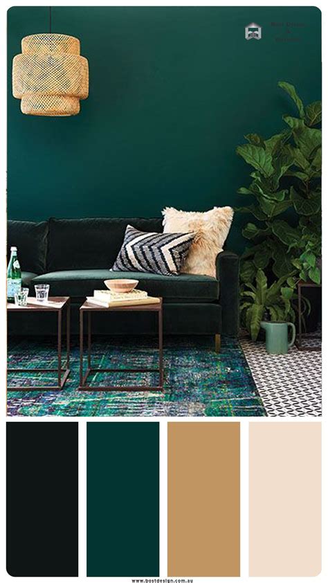 key word = { light green , beige , green , golden, dark green, white , black , green living room ...