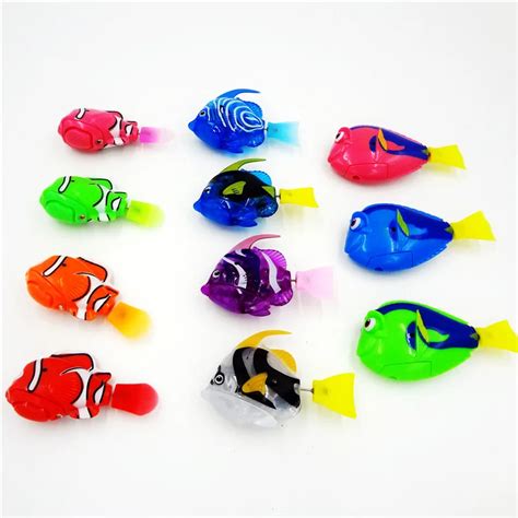 1 Piece hot! Funny Swim Electronic Robofish Activated Battery Powered Robo Toy fish Robotic Pet ...