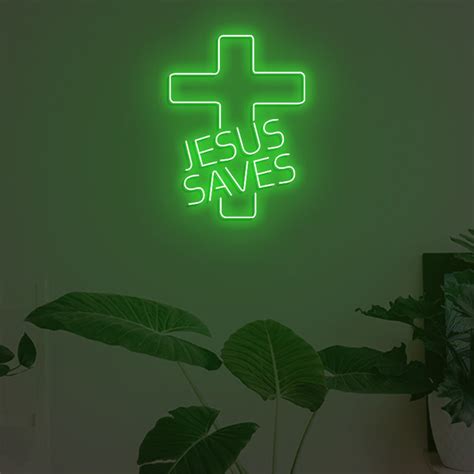 Jesus Saves LED Neon Sign Decorneon Wall Decor bar Decor - Etsy