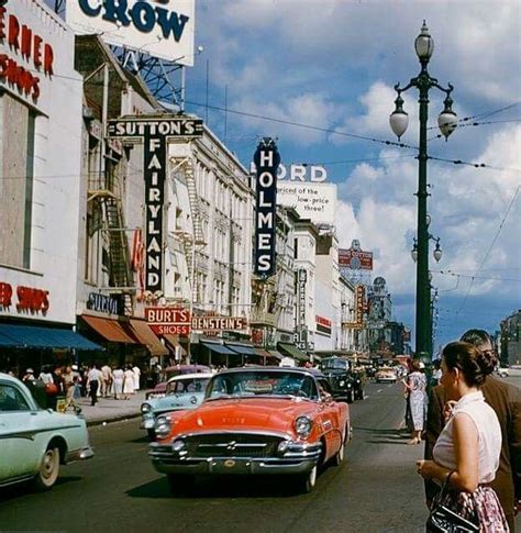 Canal Street in the Fifties So much ADNM in this photo! | New orleans history, New orleans ...