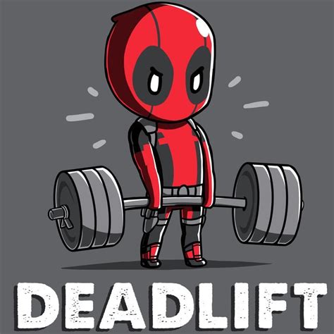 Deadlift T-Shirt Marvel TeeTurtle | Deadpool cartoon, Deadpool art, Funny iphone backgrounds