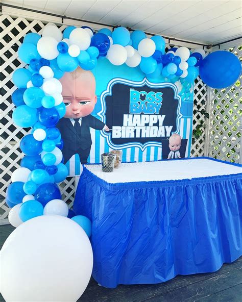 Boss Baby Party. | Baby party decorations, Baby birthday party boy ...