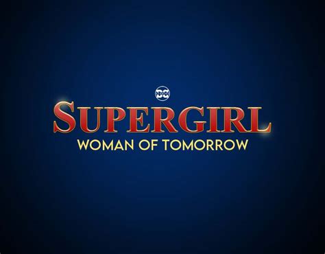 DC Studios' SUPERGIRL: WOMAN OF TOMORROW - Logo | Poster By ...