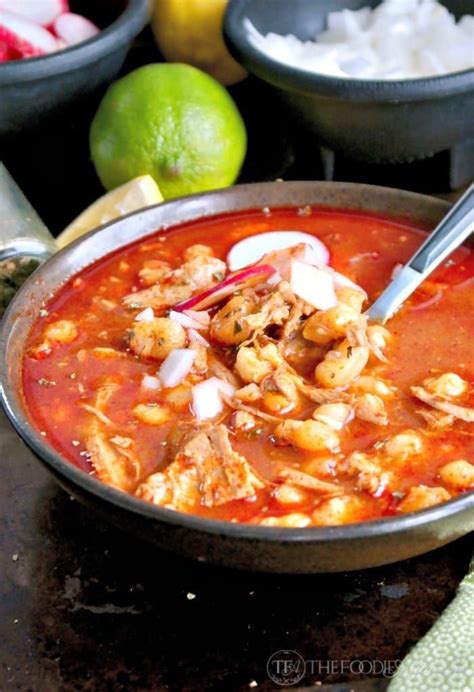 Nana's Posole Mexican Soup #posole #soup #Mexican | thefoodieaffair.com Chili Sauce, Red Chile ...