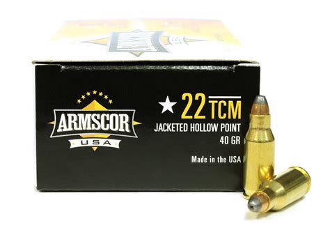 .22 TCM 40 Grain JHP Armscor USA Ammunition For Sale In Stock | Surplus Ammo