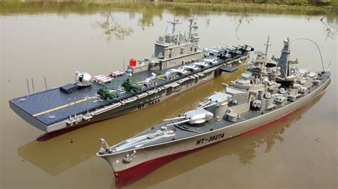 RC Battleship Bismarck class HT-3824A & Amphibious Assault Ship HT-3833 ...