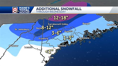 Nor'easter bringing heavy snow to much of Maine