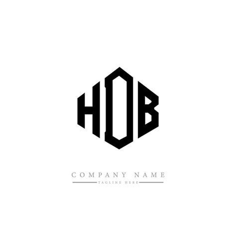 HDB letter logo design with polygon shape. HDB polygon and cube shape ...