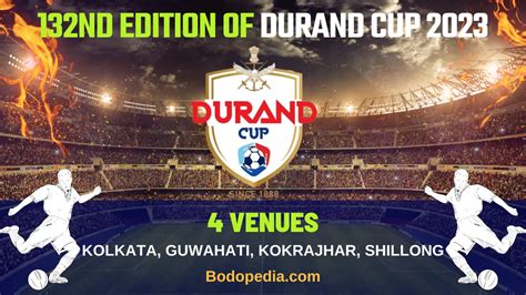 Durand Cup 2023 To Be Played In 3 Venues (Including Kokrajhar Bodoland ...