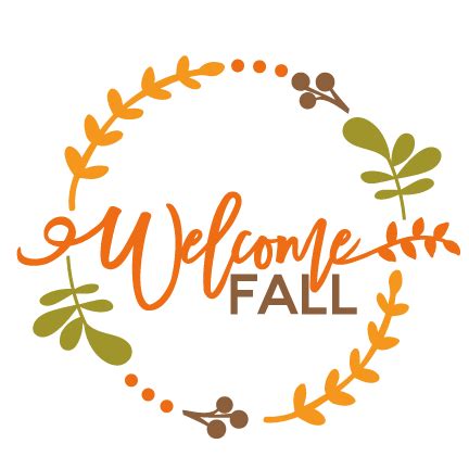 Hello Fall SVG & PNG, Fall Clipart, Wreath svg, Wreath Clipart, Fall ...